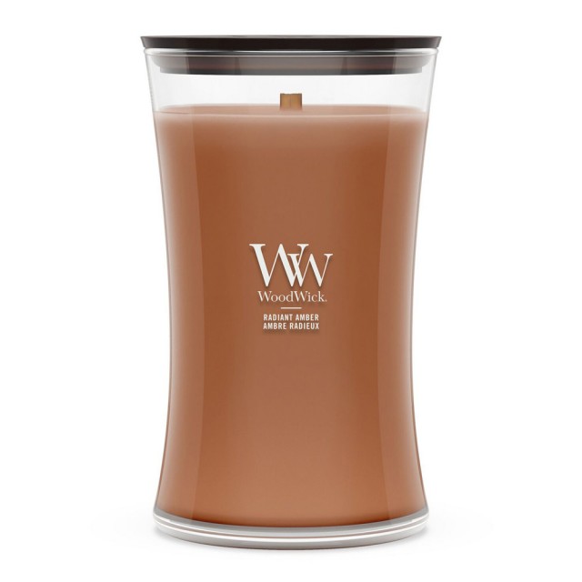 Lumanare Parfumata Borcan Mare Radiant Amber, WoodWick® Lumanare Parfumata Borcan Mare Radiant Amber, WoodWick®