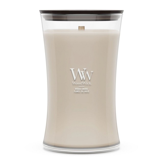 Lumanare Parfumata Borcan Mare Wood Smoke, WoodWick® Lumanare Parfumata Borcan Mare Wood Smoke, WoodWick®
