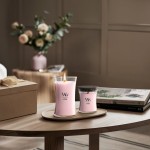 Lumanare Parfumata Borcan Mare Rose Blush, WoodWick® Lumanare Parfumata Borcan Mare Rose Blush, WoodWick®