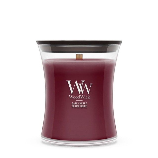 Lumanare Parfumata Borcan Mediu Dark Cherry, WoodWick® Lumanare Parfumata Borcan Mediu Dark Cherry, WoodWick®