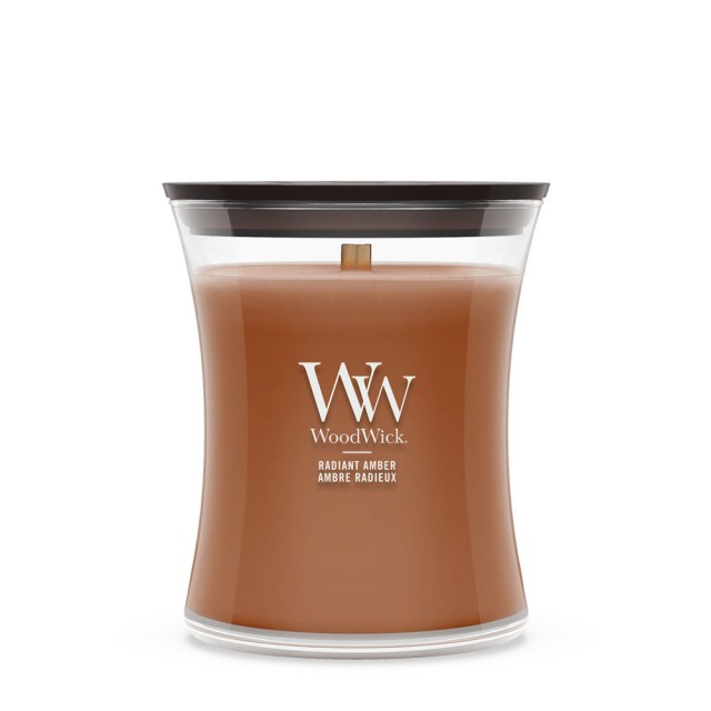 Lumanare Parfumata Borcan Mediu Radiant Amber, WoodWick® Lumanare Parfumata Borcan Mediu Radiant Amber, WoodWick®