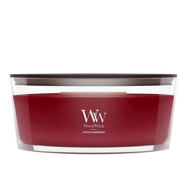 Lumanare Parfumata Ellipse Spiced Blackberry, WoodWick® Lumanare Parfumata Ellipse Spiced Blackberry, WoodWick®