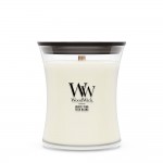 Lumanare Parfumata Borcan Mediu White Teak, WoodWick® Lumanare Parfumata Borcan Mediu White Teak, WoodWick®