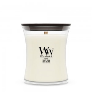 Lumanare Parfumata Borcan Mediu White Teak, WoodWick®