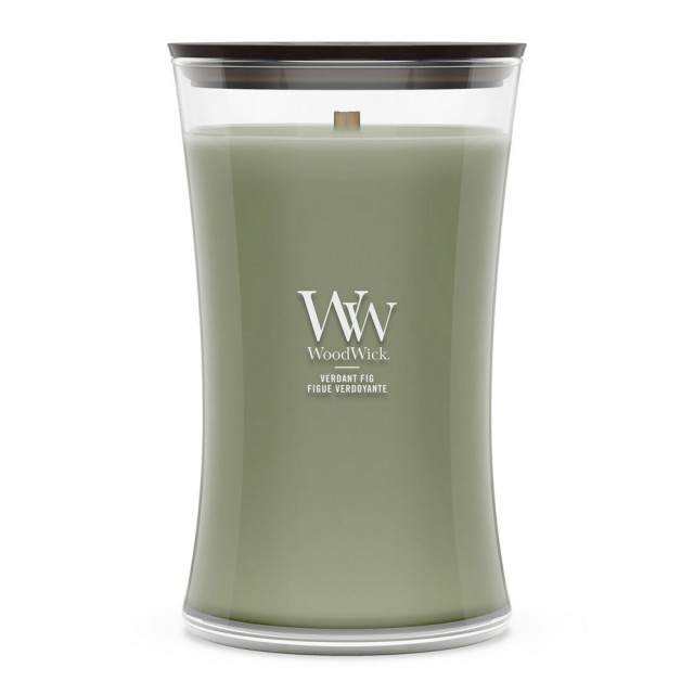 Lumanare Parfumata Borcan Mare Verdant Fig, WoodWick® Lumanare Parfumata Borcan Mare Verdant Fig, WoodWick®