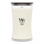 Lumanare Parfumata Borcan Mare White Teak, WoodWick® Lumanare Parfumata Borcan Mare White Teak, WoodWick®