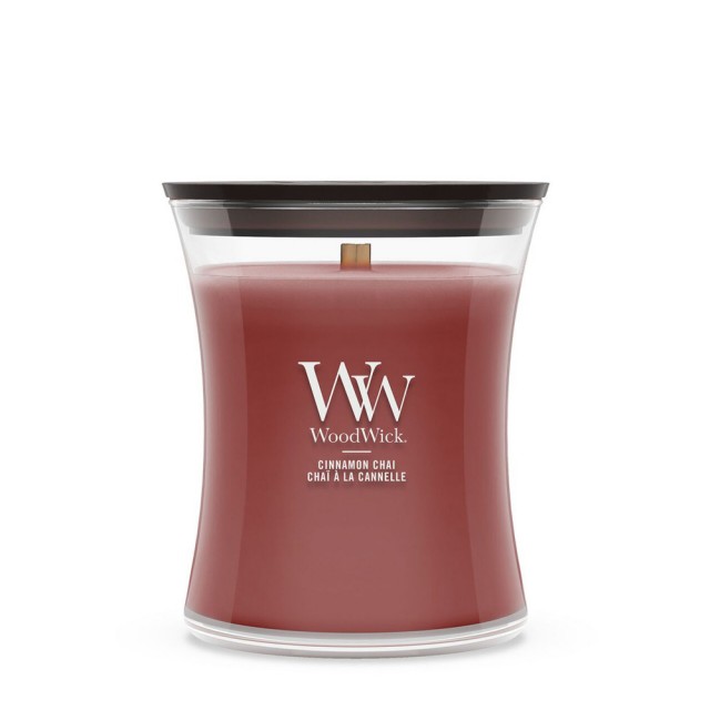 Lumanare Parfumata Borcan Mediu Cinnamon Chai, WoodWick® Lumanare Parfumata Borcan Mediu Cinnamon Chai, WoodWick®