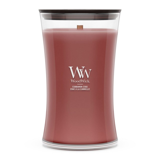 Lumanare Parfumata Borcan Mare Cinnamon Chai, WoodWick® Lumanare Parfumata Borcan Mare Cinnamon Chai, WoodWick®