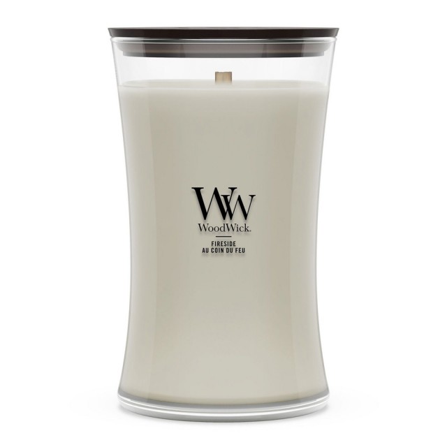 Lumanare Parfumata Borcan Mare Fireside, WoodWick® Lumanare Parfumata Borcan Mare Fireside, WoodWick®