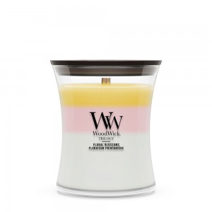Lumanare Parfumata Borcan Mediu Trilogy Floral Blossoms, WoodWick®