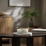 Lumanare Parfumata Ellipse White Teak, WoodWick® Lumanare Parfumata Ellipse White Teak, WoodWick®