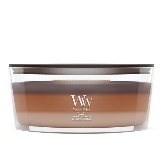 Lumanare Parfumata Ellipse Trilogy Radiant Cashmere, WoodWick® Lumanare Parfumata Ellipse Trilogy Radiant Cashmere, WoodWick®