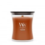 Lumanare Parfumata Borcan Mediu Saffron Smoke, WoodWick® Lumanare Parfumata Borcan Mediu Saffron Smoke, WoodWick®