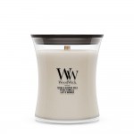 Lumanare Parfumata Borcan Mediu Tonka & Almond Milk, WoodWick® Lumanare Parfumata Borcan Mediu Tonka & Almond Milk, WoodWick®