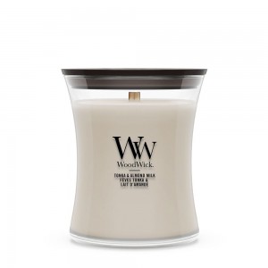Lumanare Parfumata Borcan Mediu Tonka & Almond Milk, WoodWick®