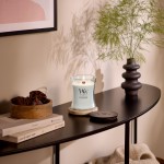 Lumanare Parfumata Borcan Mediu White Tea & Jasmine, WoodWick® Lumanare Parfumata Borcan Mediu White Tea & Jasmine, WoodWick®