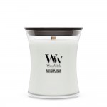 Lumanare Parfumata Borcan Mediu White Tea & Jasmine, WoodWick® Lumanare Parfumata Borcan Mediu White Tea & Jasmine, WoodWick®