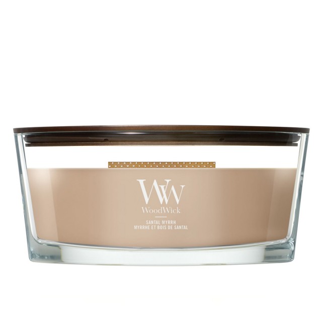 Lumanare Parfumata Ellipse Santal Myrrh, WoodWick® Lumanare Parfumata Ellipse Santal Myrrh, WoodWick®