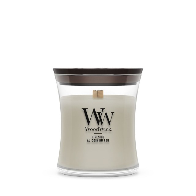 Lumanare Parfumata Borcan Mic Fireside, WoodWick® Lumanare Parfumata Borcan Mic Fireside, WoodWick®