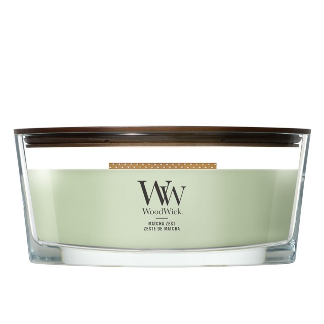 Lumanare Parfumata Ellipse Matcha Zest, WoodWick® Lumanare Parfumata Ellipse Matcha Zest, WoodWick®