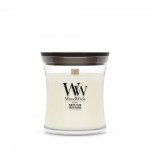 Lumanare Parfumata Borcan Mic White Teak, WoodWick® Lumanare Parfumata Borcan Mic White Teak, WoodWick®