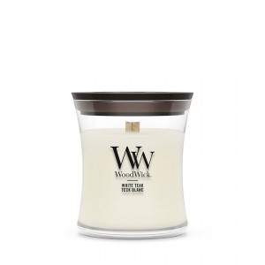 Lumanare Parfumata Borcan Mic White Teak, WoodWick®