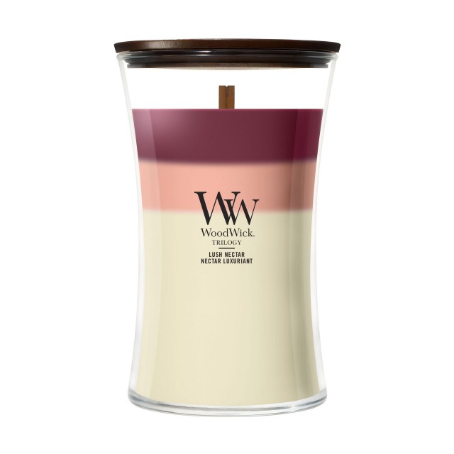 Lumanare Parfumata Borcan Mare Trilogy Lush Nectar, WoodWick® Lumanare Parfumata Borcan Mare Trilogy Lush Nectar, WoodWick®