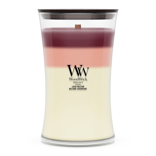 Lumanare Parfumata Borcan Mare Trilogy Lush Nectar, WoodWick® Lumanare Parfumata Borcan Mare Trilogy Lush Nectar, WoodWick®