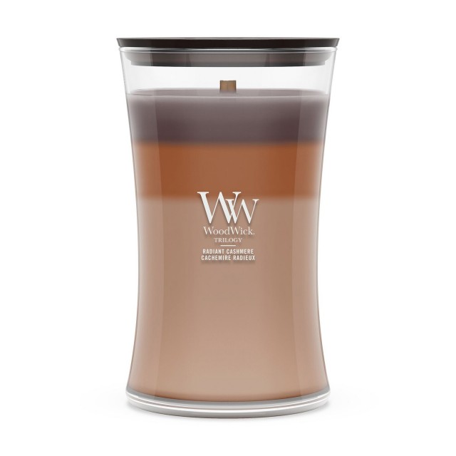 Lumanare Parfumata Borcan Mare Trilogy Radiant Cashmere, WoodWick® Lumanare Parfumata Borcan Mare Trilogy Radiant Cashmere, WoodWick®