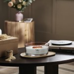 Lumanare Parfumata Ellipse White Tea & Jasmine, WoodWick® Lumanare Parfumata Ellipse White Tea & Jasmine, WoodWick®