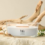 Lumanare Parfumata Ellipse White Tea & Jasmine, WoodWick® Lumanare Parfumata Ellipse White Tea & Jasmine, WoodWick®
