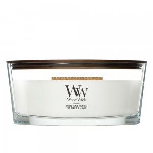 Lumanare Parfumata Ellipse White Tea & Jasmine, WoodWick® 