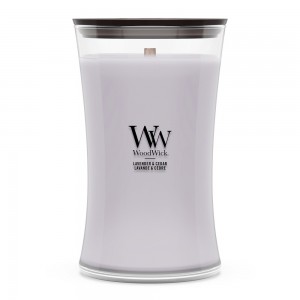 Lumanare Parfumata Borcan Mare Lavender & Cedar, WoodWick®