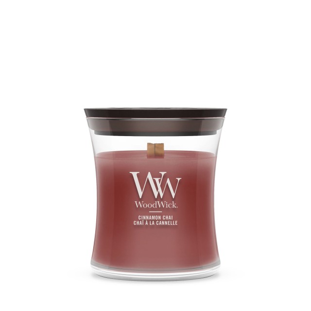 Lumanare Parfumata Borcan Mic Cinnamon Chai, WoodWick® Lumanare Parfumata Borcan Mic Cinnamon Chai, WoodWick®