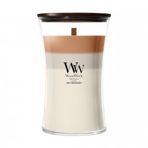 Lumanare Parfumata Borcan Mare Trilogy Café Macchiato, WoodWick®