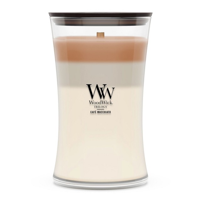 Lumanare Parfumata Borcan Mare Trilogy Café Macchiato, WoodWick® Lumanare Parfumata Borcan Mare Trilogy Café Macchiato, WoodWick®