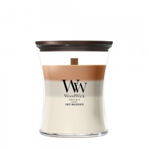Lumanare Parfumata Borcan Mediu Trilogy Café Macchiato, WoodWick®