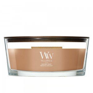Lumanare Parfumata Ellipse Hazelnut Roast, WoodWick® 