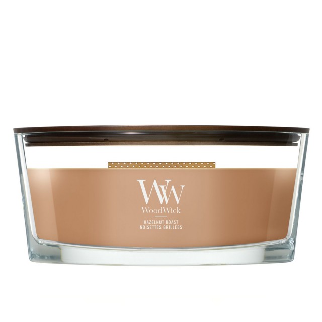 Lumanare Parfumata Ellipse Hazelnut Roast, WoodWick® Lumanare Parfumata Ellipse Hazelnut Roast, WoodWick®