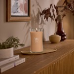 Lumanare Parfumata Borcan Mare Hazelnut Roast, WoodWick® Lumanare Parfumata Borcan Mare Hazelnut Roast, WoodWick®