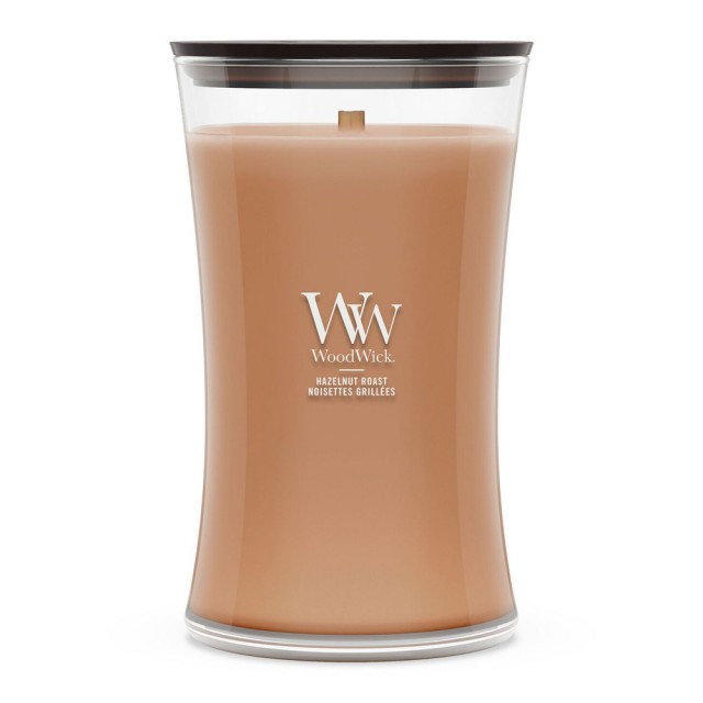 Lumanare Parfumata Borcan Mare Hazelnut Roast, WoodWick® Lumanare Parfumata Borcan Mare Hazelnut Roast, WoodWick®