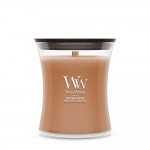Lumanare Parfumata Borcan Mediu Hazelnut Roast, WoodWick® Lumanare Parfumata Borcan Mediu Hazelnut Roast, WoodWick®
