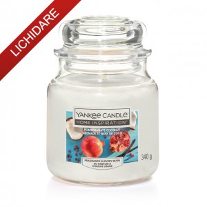 YANKEE CANDLE Home Inspiration Lumanare Parfumata Borcan Mediu Pomegranate Coconut 340gr.