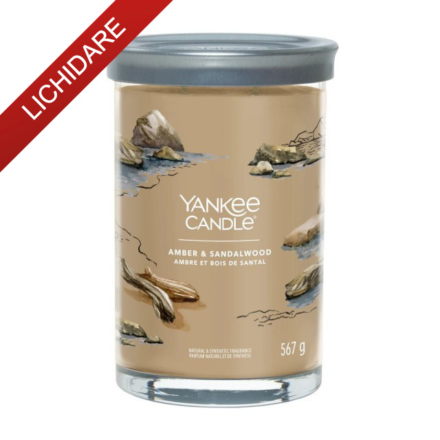 Yankee Candle Lumanare Parfumata Pahar Mare Signature Amber & Sandalwood Yankee Candle Lumanare Parfumata Pahar Mare Signature Amber & Sandalwood