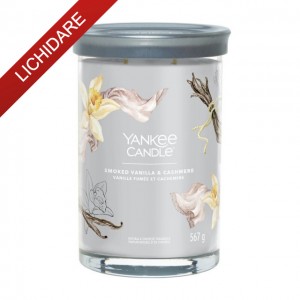 Yankee Candle Lumanare Parfumata Pahar Mare Signature Smoked Vanilla & Cashmere