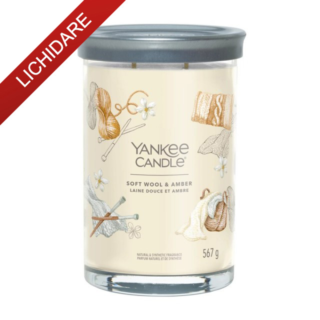 Yankee Candle Lumanare Parfumata Pahar Mare Signature Soft Wool & Amber Yankee Candle Lumanare Parfumata Pahar Mare Signature Soft Wool & Amber