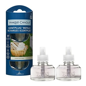 Yankee Candle Set 2 rezerve Clean Cotton pentru aparat electric de parfumarea locuintei