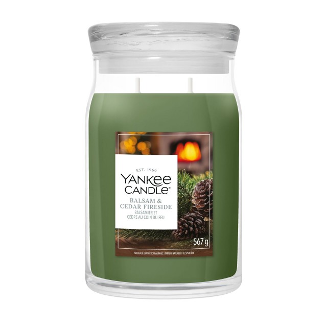 Yankee Candle Lumanare Parfumata Borcan Mare Signature Balsam & Cedar Fireside Yankee Candle Lumanare Parfumata Borcan Mare Signature Balsam & Cedar Fireside