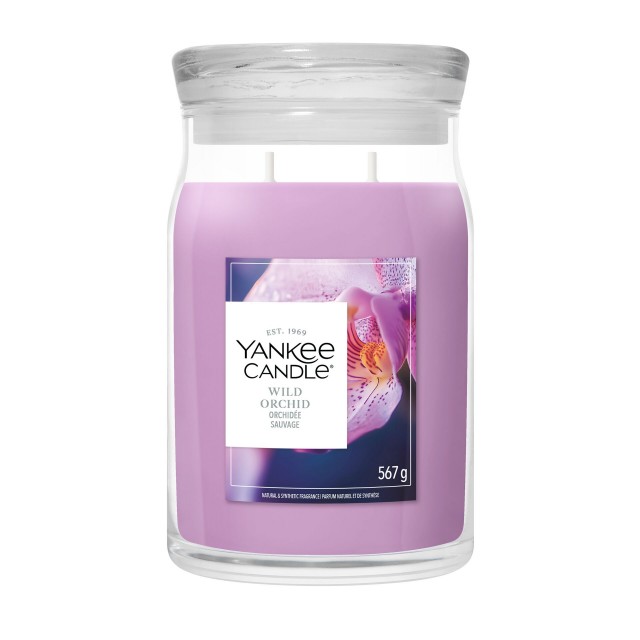 Yankee Candle Lumanare Parfumata Borcan Mare Signature Wild Orchid Yankee Candle Lumanare Parfumata Borcan Mare Signature Wild Orchid