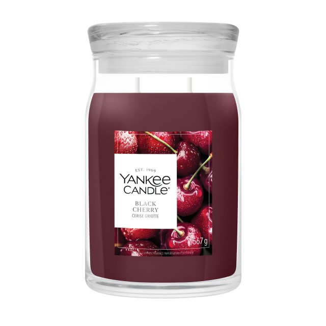 Yankee Candle Lumanare Parfumata Borcan Mare Signature Black Cherry Yankee Candle Lumanare Parfumata Borcan Mare Signature Black Cherry